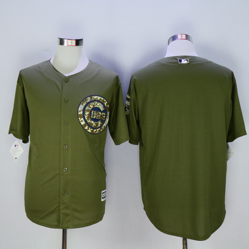 Men Chicago Cubs Blank Green MLB Jerseys->women mlb jersey->Women Jersey